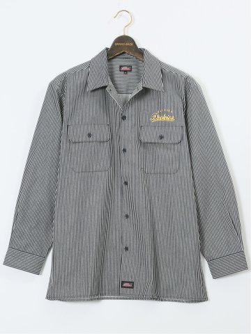 【大きいサイズ】ジュニュイン ディッキーズ/Genuine Dickies 綿混ツイル ワークシャツ