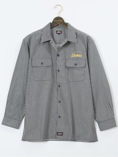 【大きいサイズ】ジュニュイン ディッキーズ/Genuine Dickies 綿混ツイル ワークシャツ