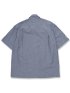 【大きいサイズ】シナコバ/SINA COVA 綿ダンガリー オープンカラー半袖シャツ