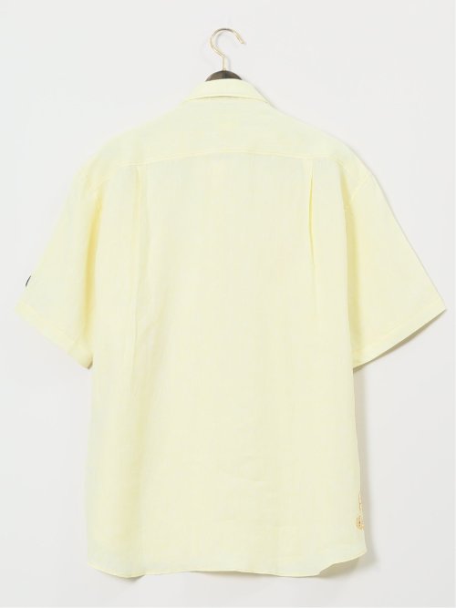 【大きいサイズ】シナコバ/SINA COVA 麻 レギュラーカラー半袖シャツ