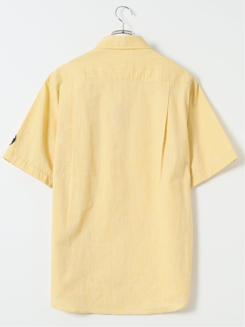 【大きいサイズ】シナコバ/SINA COVA 綿 シャンブレー 飛び柄 ボタンダウン 半袖 シャツ