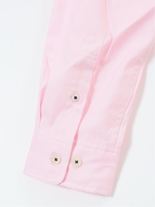 【大きいサイズ】シナコバ/SINA COVA 綿切り替えボーダー ボタンダウン長袖シャツ