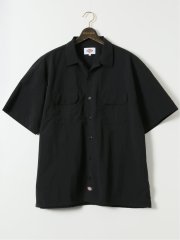 【大きいサイズ】ディッキーズ/Dickies ナイロン 半袖 ワーク シャツ(セットアップ可能)