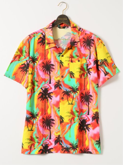 MARK＆LONA カウ柄 半袖シャツ オークリー（OAKLEY）（メンズ）Printed 半袖シャツ FOA406860-6ZF