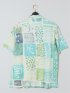 【大きいサイズ】デシグアル/Desigual リネン混プリント 半袖シャツ