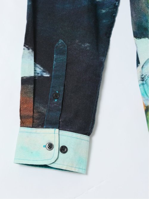 【大きいサイズ】デシグアル/Desigual 静物画風 レギュラーカラー長袖シャツ