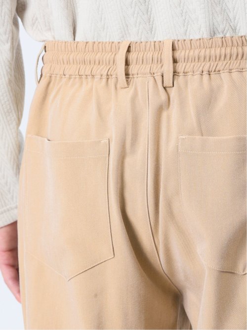 ストレッチ シャンブレーツイル イージーパンツ(セットアップ可能)