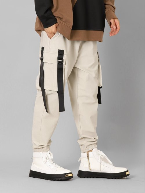 ストレッチ ミリタリーカーゴパンツ