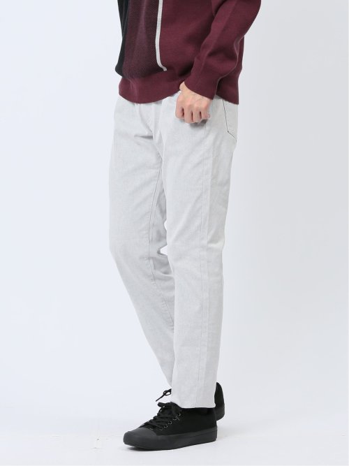 クロスストレッチ裏起毛 スキニーパンツ ツイル