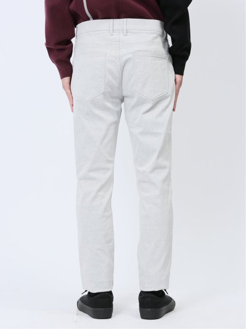 クロスストレッチ裏起毛 スキニーパンツ ツイル