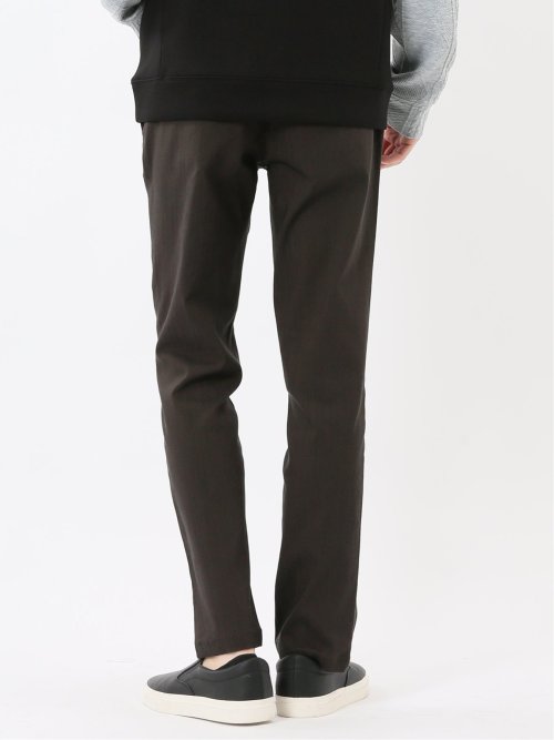 クロスストレッチ トラウザーパンツ ヘリンボン