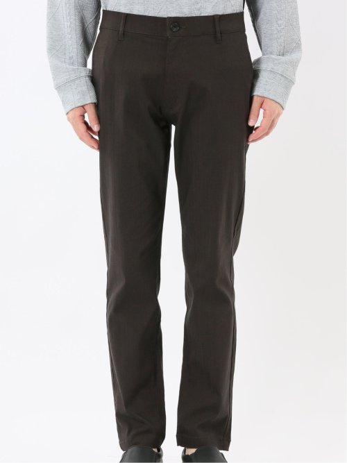 クロスストレッチ トラウザーパンツ ヘリンボン