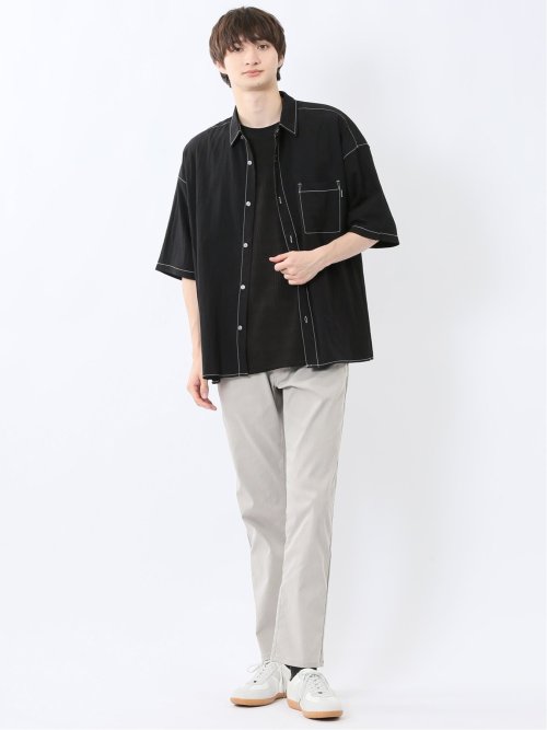 クロスストレッチ+クール スリムパンツ ツイル