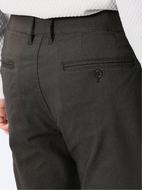 パンツ メンズ ストレッチ スリム トラウザー テーパード カルゼ クロスストレッチ