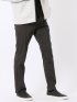パンツ メンズ ストレッチ スリム トラウザー テーパード カルゼ クロスストレッチ