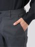 パンツ メンズ ストレッチ スリム トラウザー テーパード カルゼ クロスストレッチ