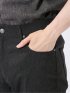 パンツ メンズ ストレッチ 接触冷感 スリム 5ポケット テーパード ピケ クロスストレッチ + クール