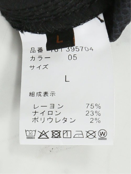 クロスストレッチ スリムパンツ ジャガード