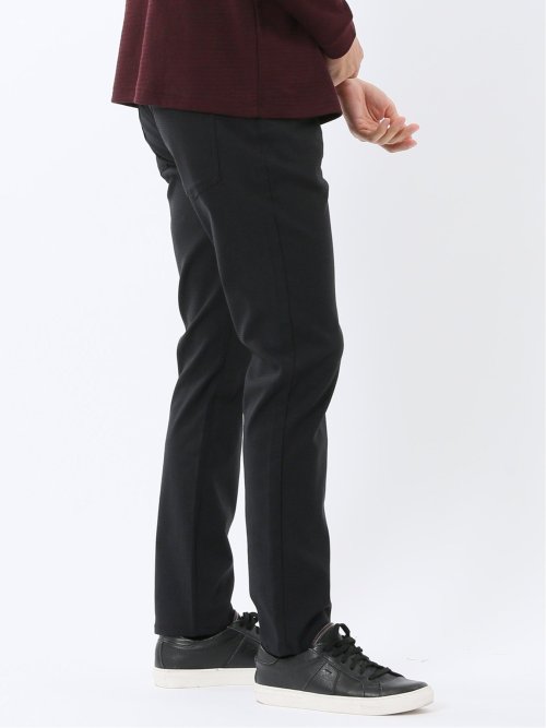 クロスストレッチ スリムパンツ ジャガード