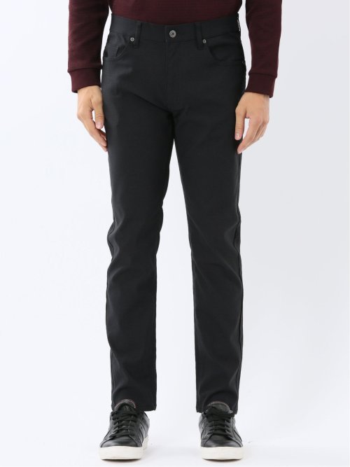 クロスストレッチ スリムパンツ ジャガード