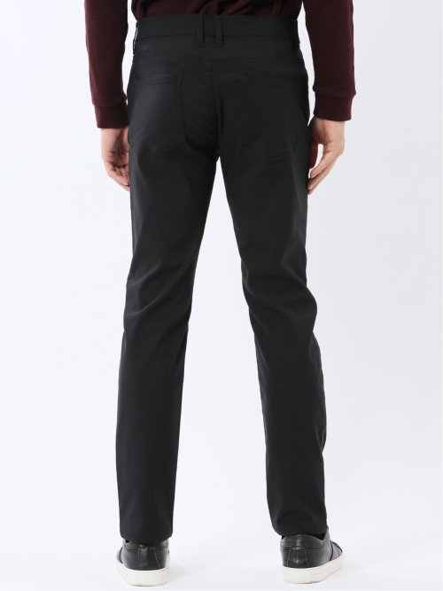 クロスストレッチ スリムパンツ ジャガード