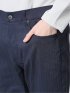 クロスストレッチ スリムパンツ ヘリンボン