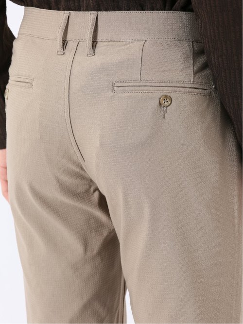 パンツ メンズ ストレッチ スリム トラウザー テーパード ドビー クロスストレッチ