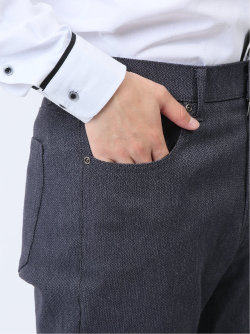 クロスストレッチ スキニーパンツ ドビー