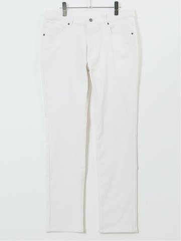 クロスストレッチ+ウォーム スリムパンツ ジャガード