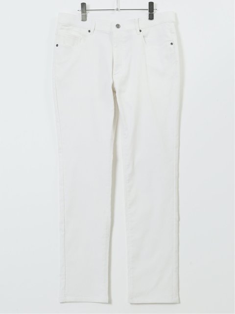 クロスストレッチ+ウォーム スリムパンツ ジャガード