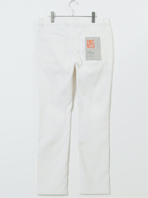 クロスストレッチ+ウォーム スリムパンツ ジャガード