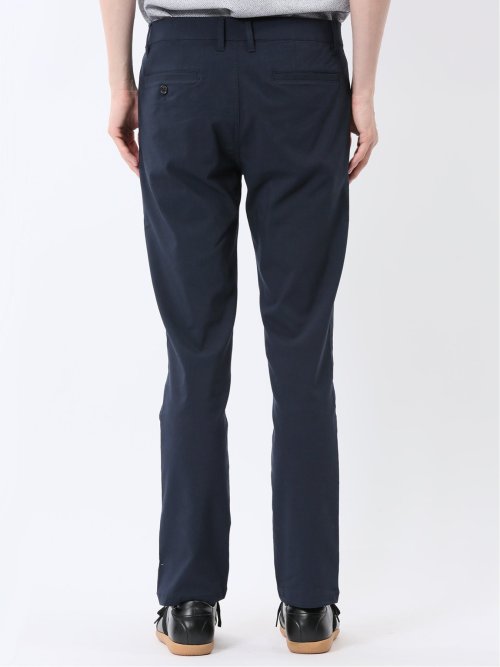 クロスストレッチ+クール リネン混 トラウザーパンツ