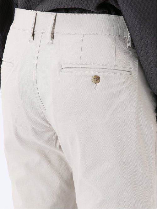 パンツ メンズ ストレッチ スリム トラウザー テーパード ピケ クロスストレッチ