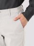 パンツ メンズ ストレッチ スリム トラウザー テーパード ピケ クロスストレッチ