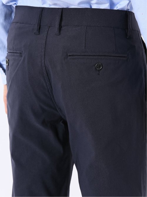 パンツ メンズ ストレッチ スリム トラウザー テーパード ピケ クロスストレッチ
