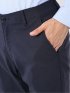 パンツ メンズ ストレッチ スリム トラウザー テーパード ピケ クロスストレッチ