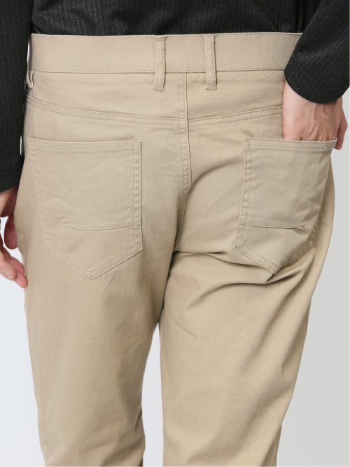 クロスストレッチ スリムパンツ スラブ