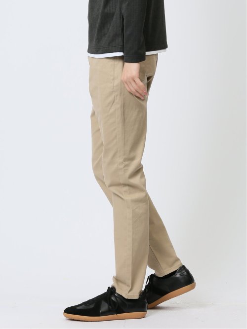 クロスストレッチ スリムパンツ スラブ