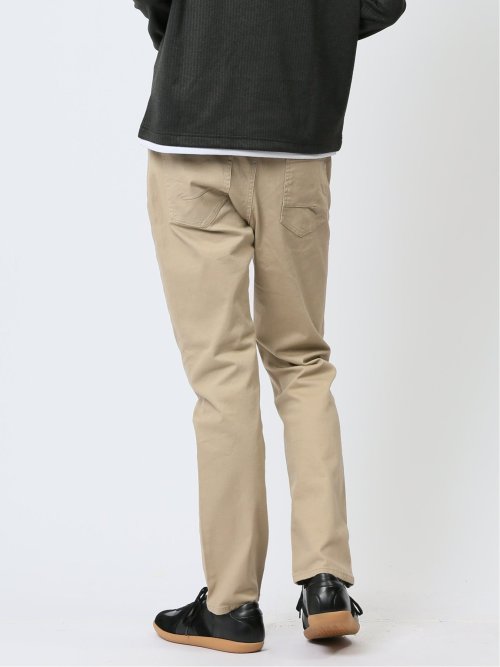 クロスストレッチ スリムパンツ スラブ