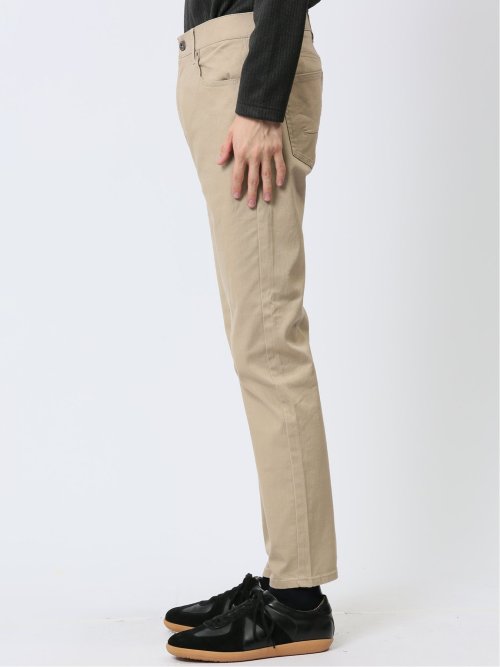 クロスストレッチ スリムパンツ スラブ