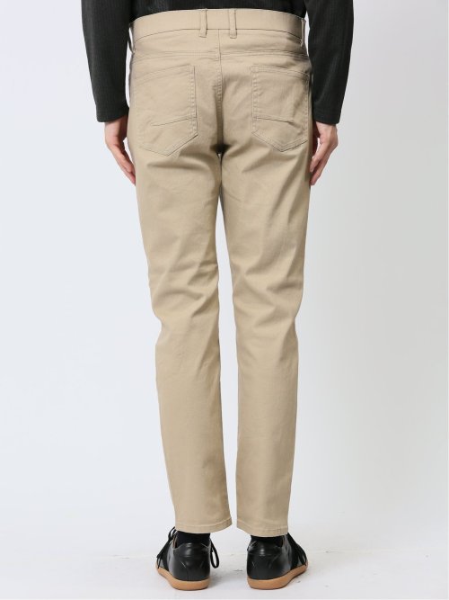 クロスストレッチ スリムパンツ スラブ