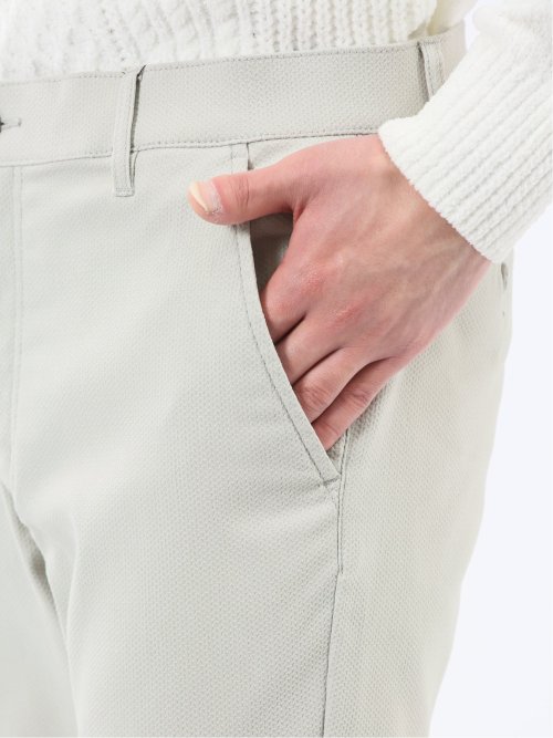 クロスストレッチ+ウォーム トラウザーパンツ ジャガード