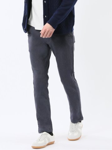 クロスストレッチ+ウォーム トラウザーパンツ ジャガード