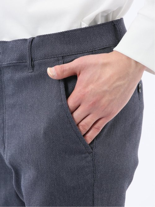 クロスストレッチ+ウォーム トラウザーパンツ ジャガード