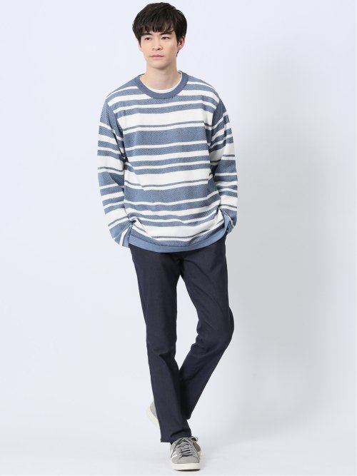 クロスストレッチ トラウザーパンツ ピンヘッド