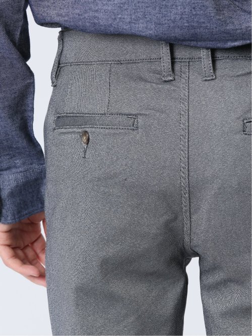 クロスストレッチ裏起毛 トラウザースキニーパンツ ツイル