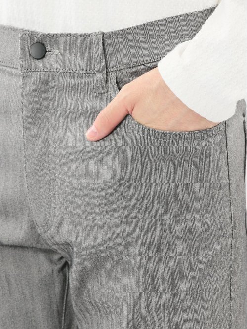 クロスストレッチ スリムパンツ ヘリンボン