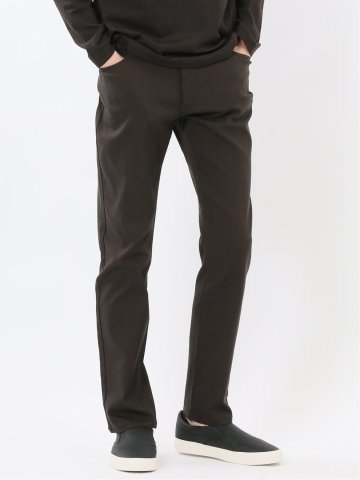 クロスストレッチ スリムパンツ ヘリンボン