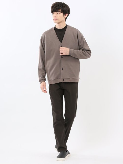 クロスストレッチ スリムパンツ ヘリンボン