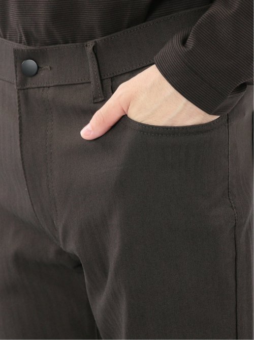 クロスストレッチ スリムパンツ ヘリンボン